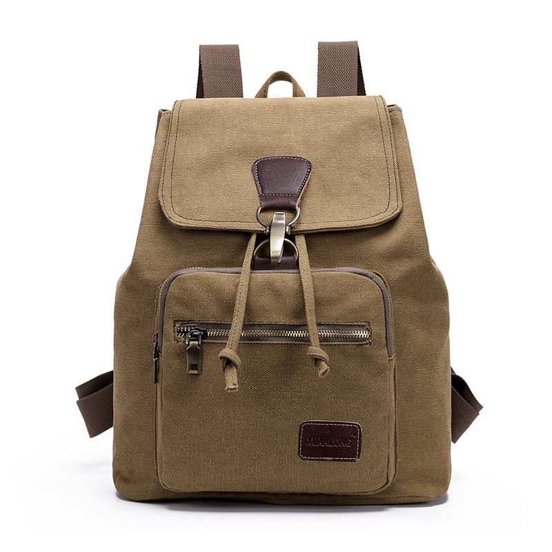 Casual Large Capacity Unisex Style Durable Canvas Backpack