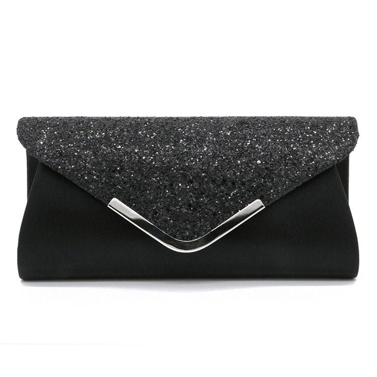 Fashion PU Sequins Decor Evening Clutch Bags