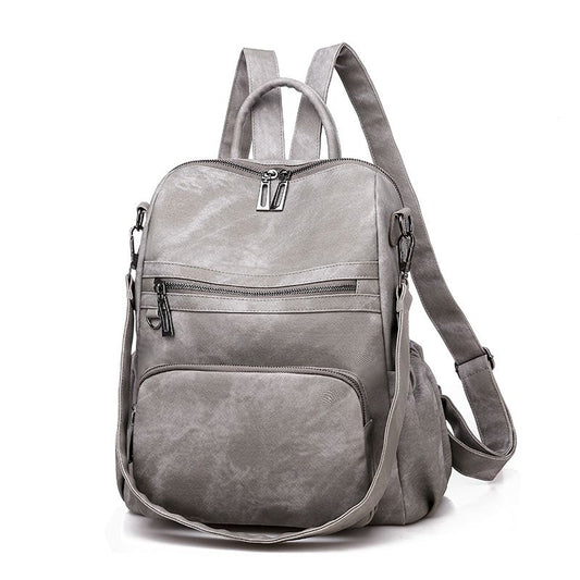 Classic Pure Color All-Match Backpack