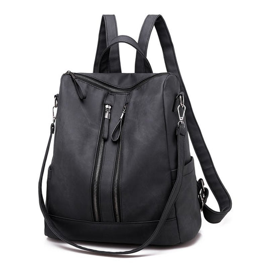 Simple Pure Color Multifunction Backpack