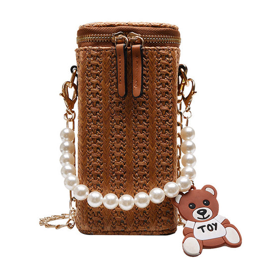 Retro New Style Women Handmade Woven Beach Bag