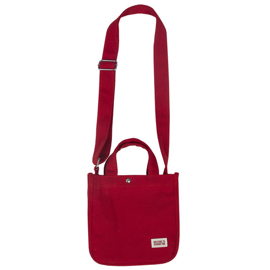 Women Solid Color Simple Canvas Crossbody Bag