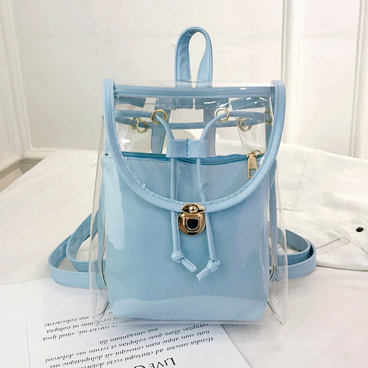 Fashion Drawstring Waterproof Clear Backpack