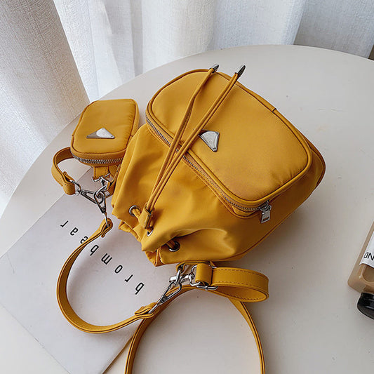 Sac seau tendance pour femme, grande capacité, couleur unie