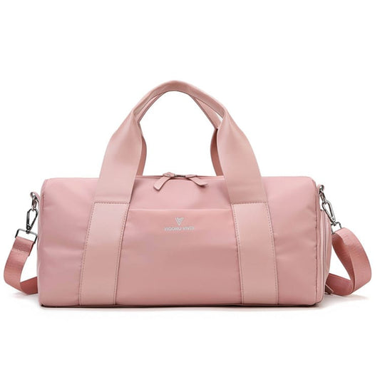 Women Fashion Color Blocking Large Capacity Sports Handle Bag