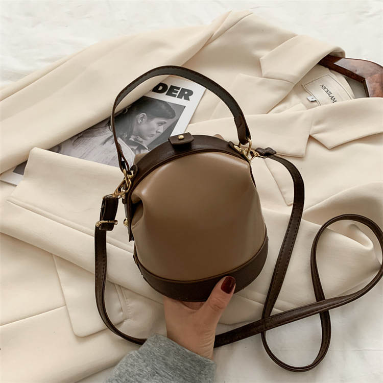 Sac seau tendance à blocs de couleurs pour femmes