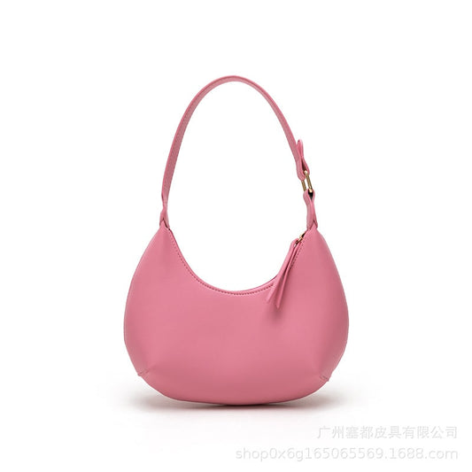 Sac à main irrégulier de couleur unie pour femme, style simple