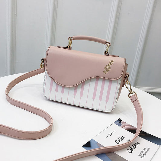 Sac bandoulière pour femme au design créatif pianoforte