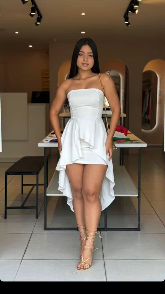 White Cocktail Dresses Homecoming Dress Short Prom Dress Party Dress cg26019