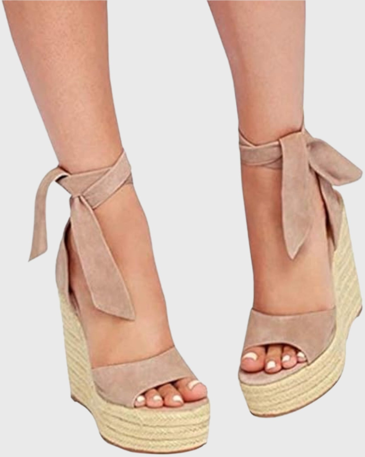 Badb Wedge Espadrillas In Beige