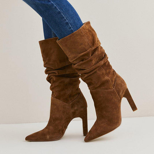 Brown Boots Fall Autumn Knee High Boots