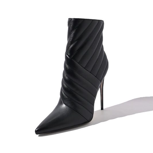 Black Comfort Ankle Boots Simple Elegant Boots