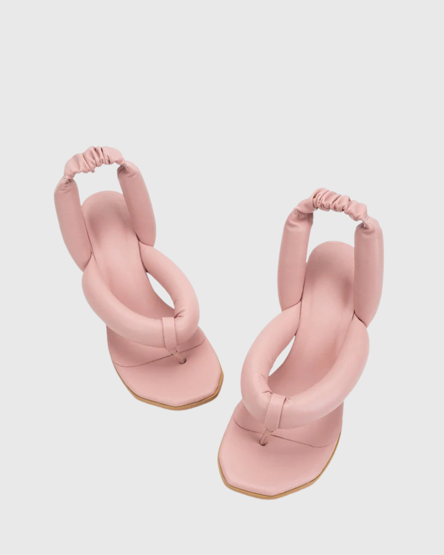 Alessia Heart Slingback Thong Sandals In Pink