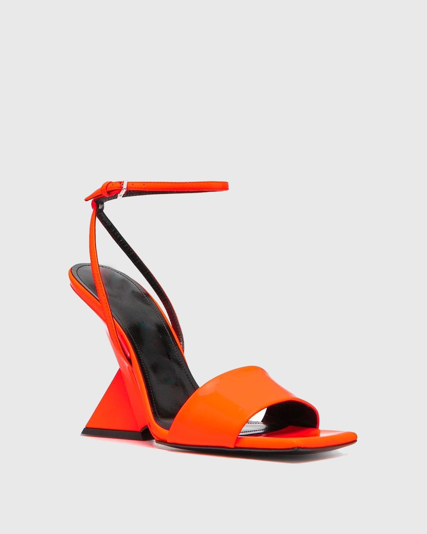 Alma Alien Heel Strap Sandals In Orange
