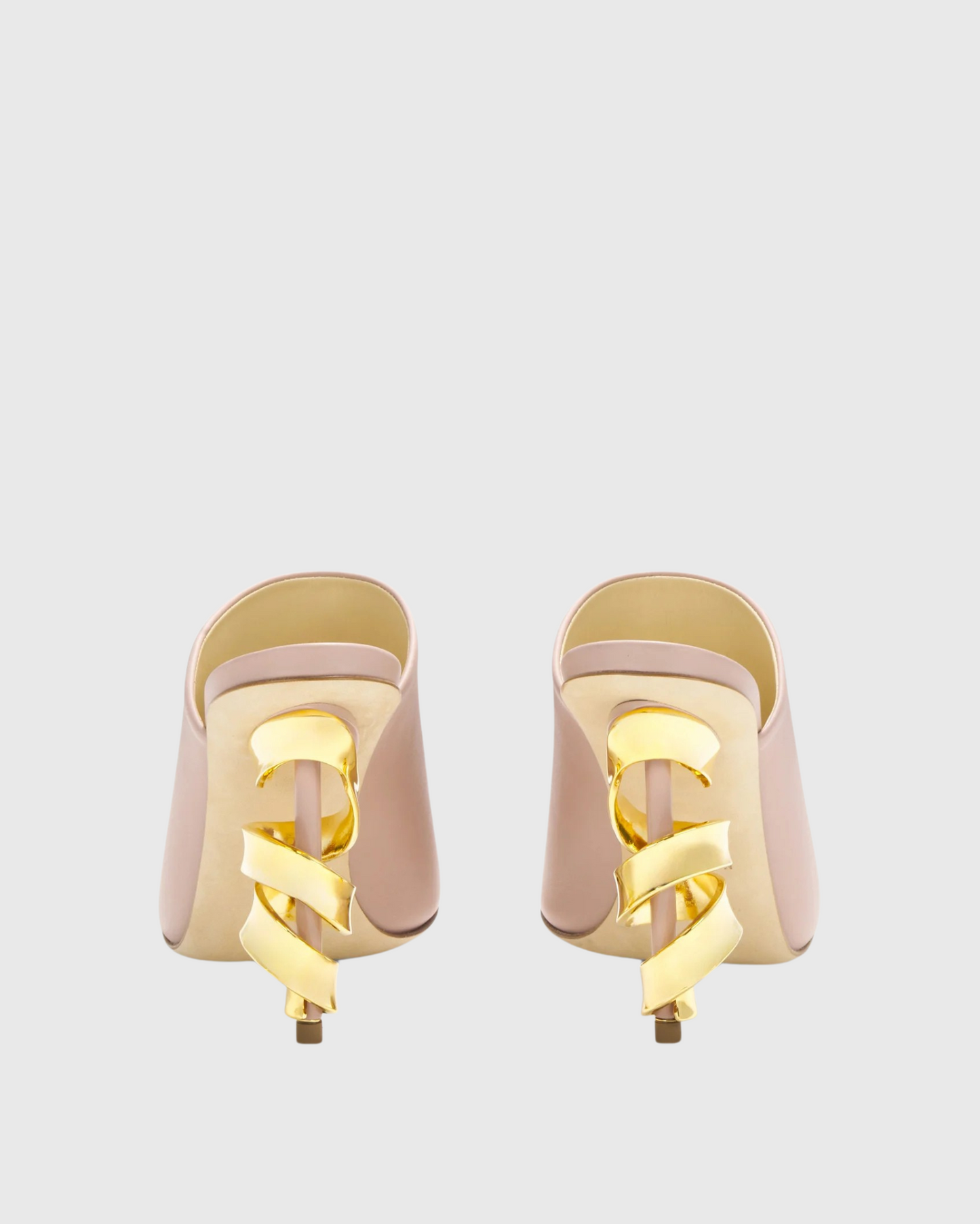 Balor Metal Spiral Mules In Pink