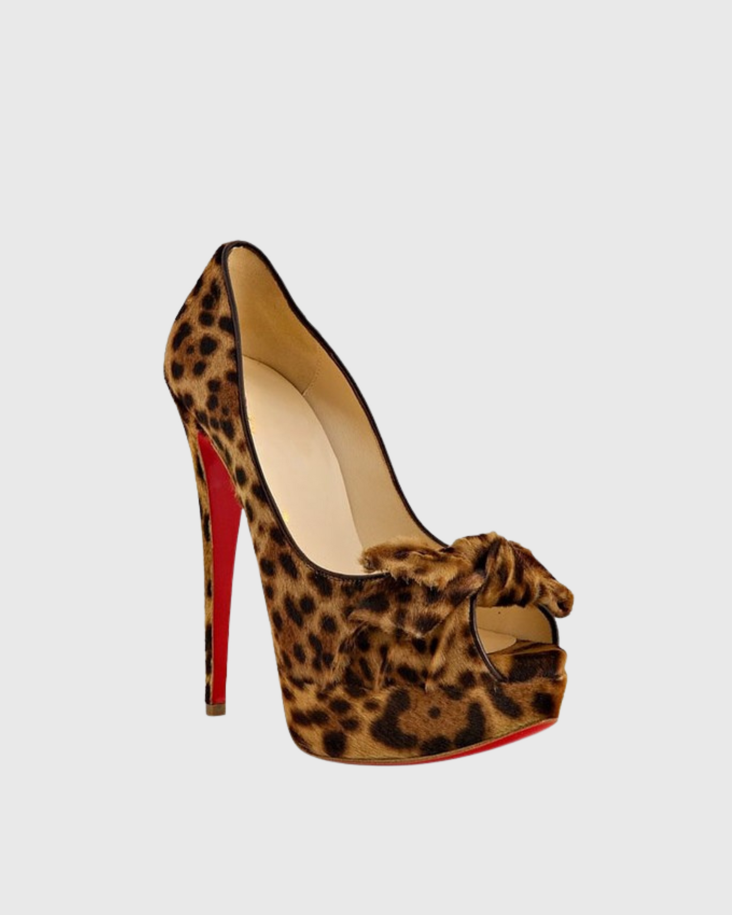 Bea Bow Platform Pumps In Leopard