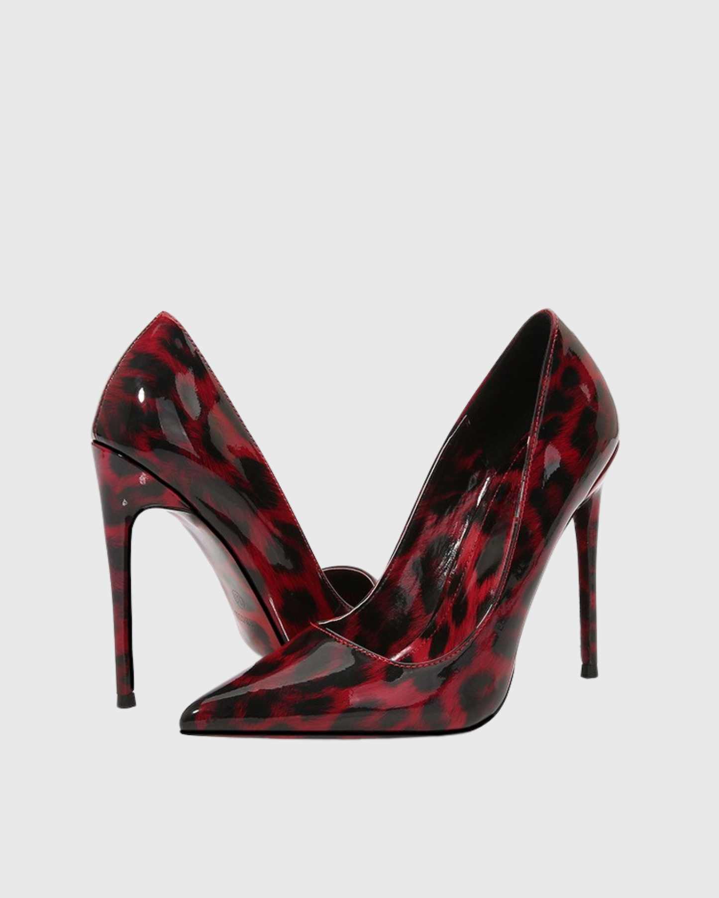 Brett Leopard Print Pumps In Red