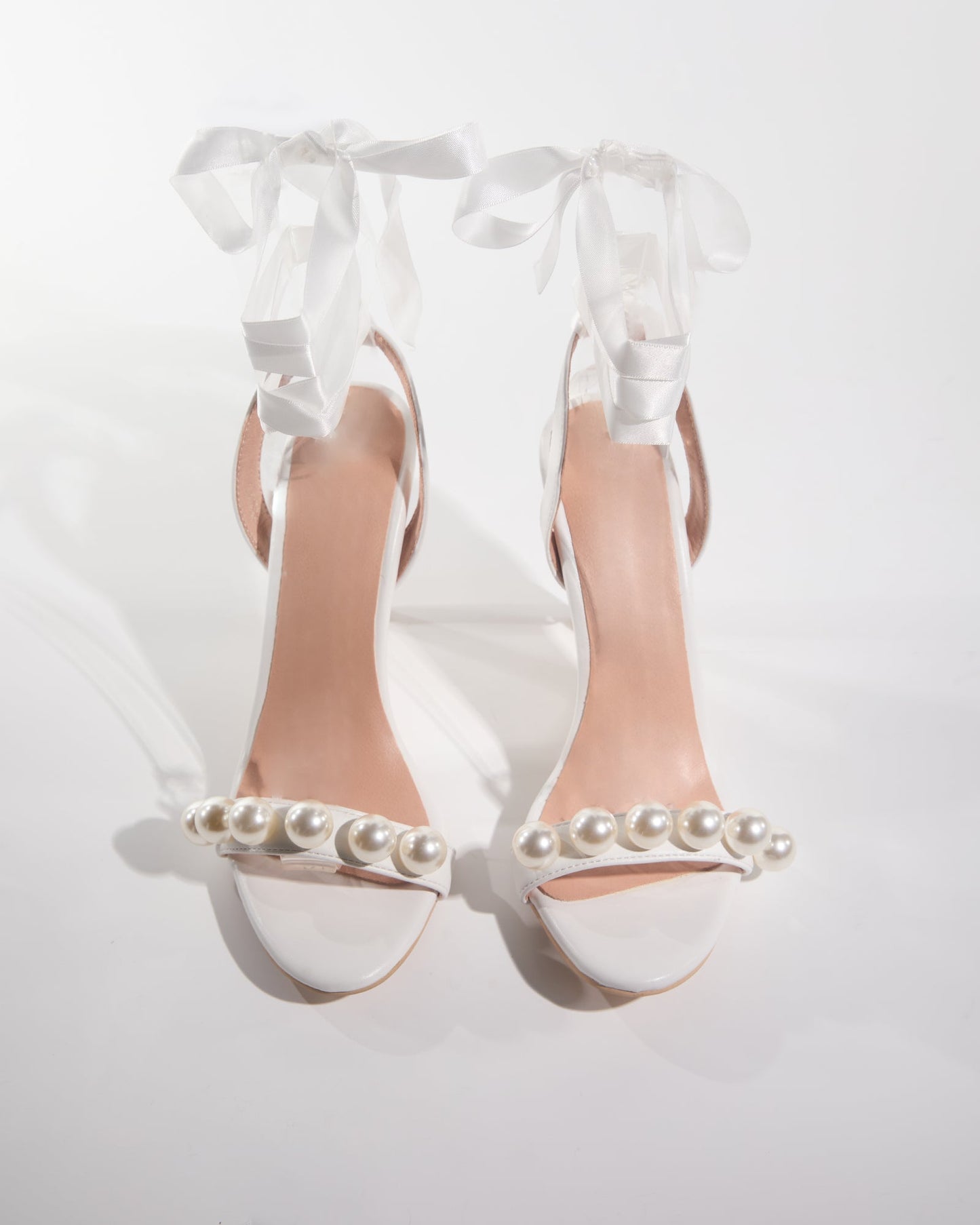 Buffy Pearl Lace Up Sandals