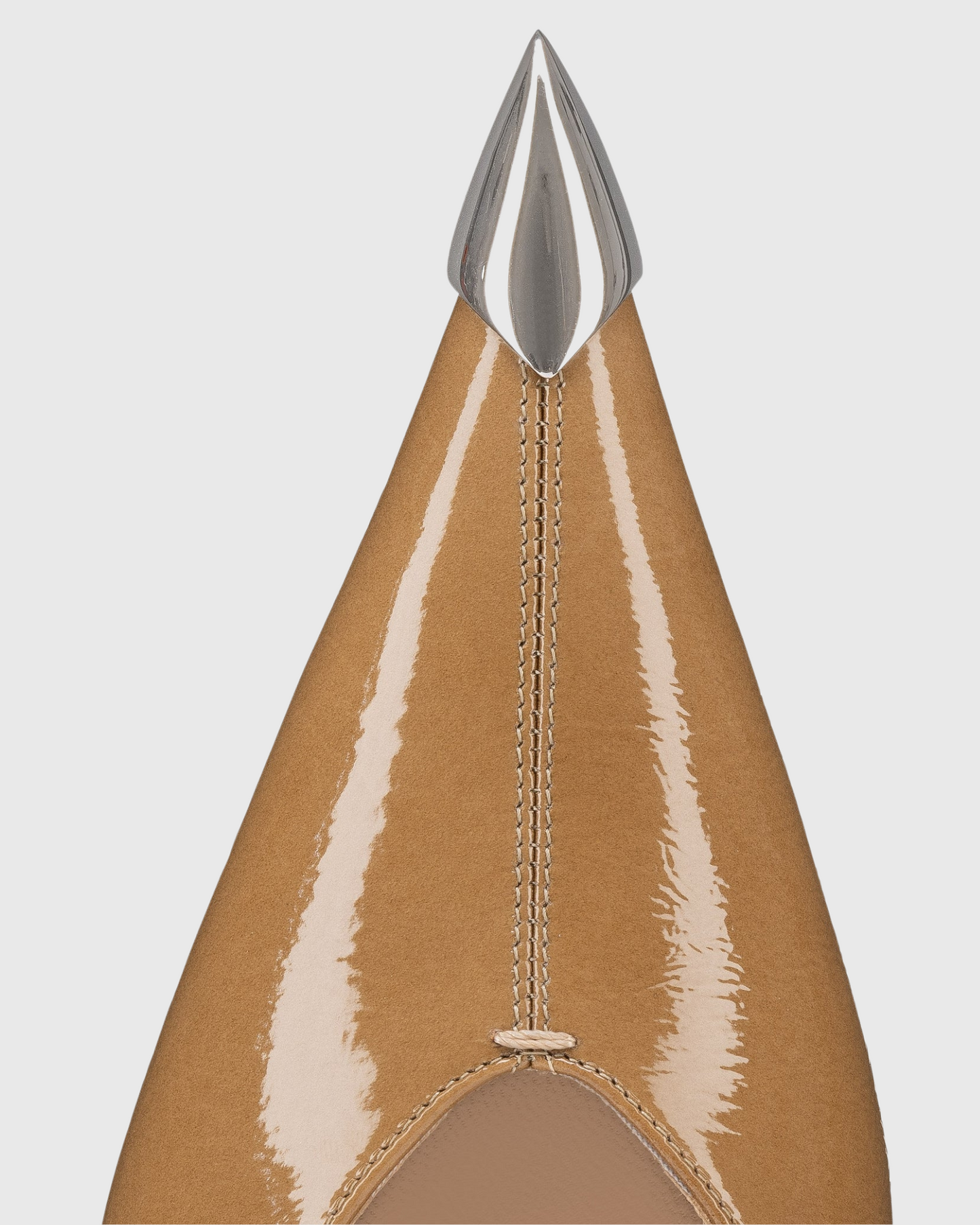 Cadi Metal Pointed Toe Kitten Heels