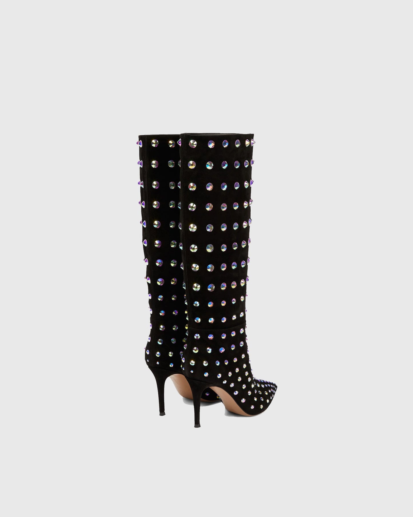Calogera Rhinestone Embellished Knee High Boots