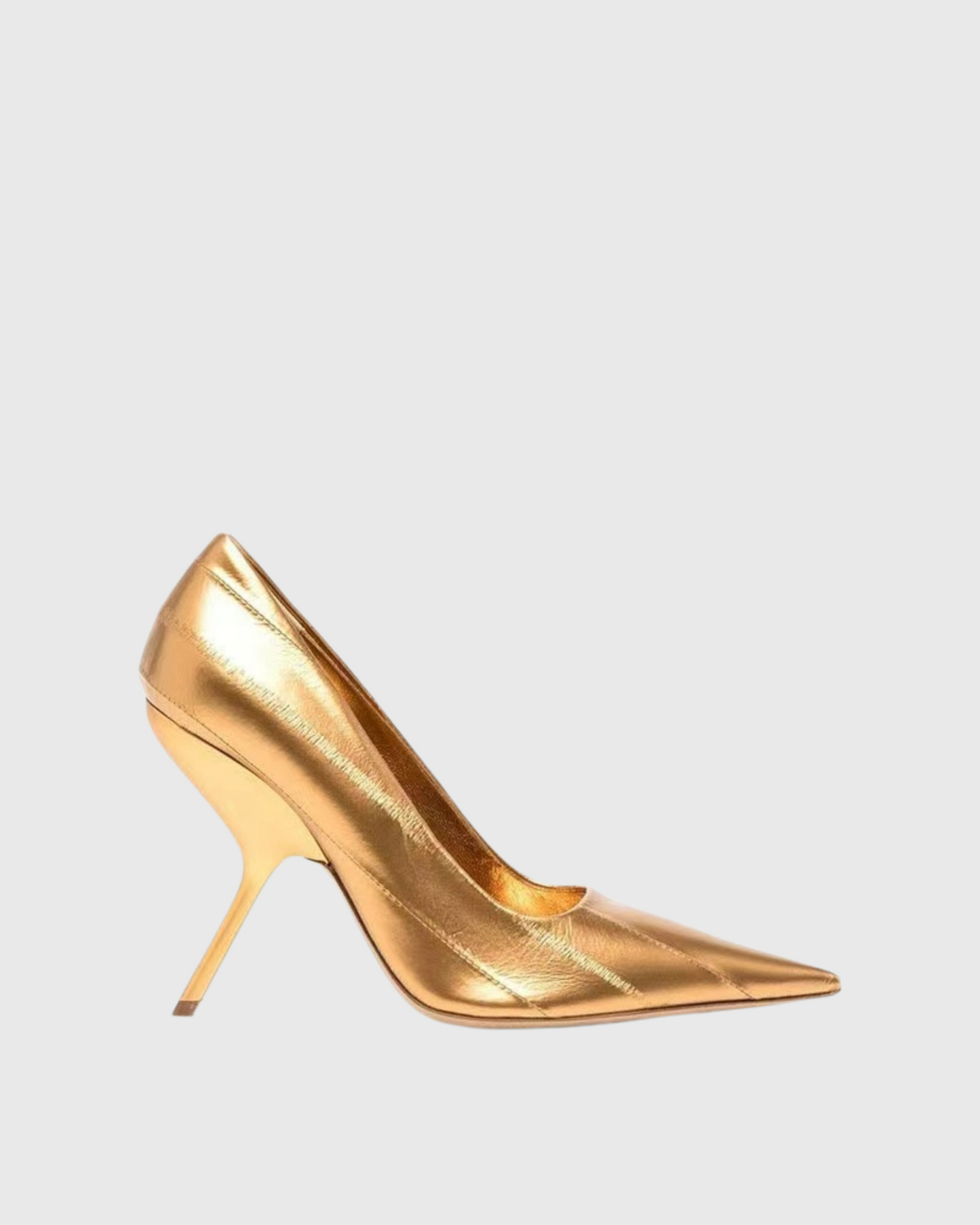 Concetta Stripe Pumps In Gold