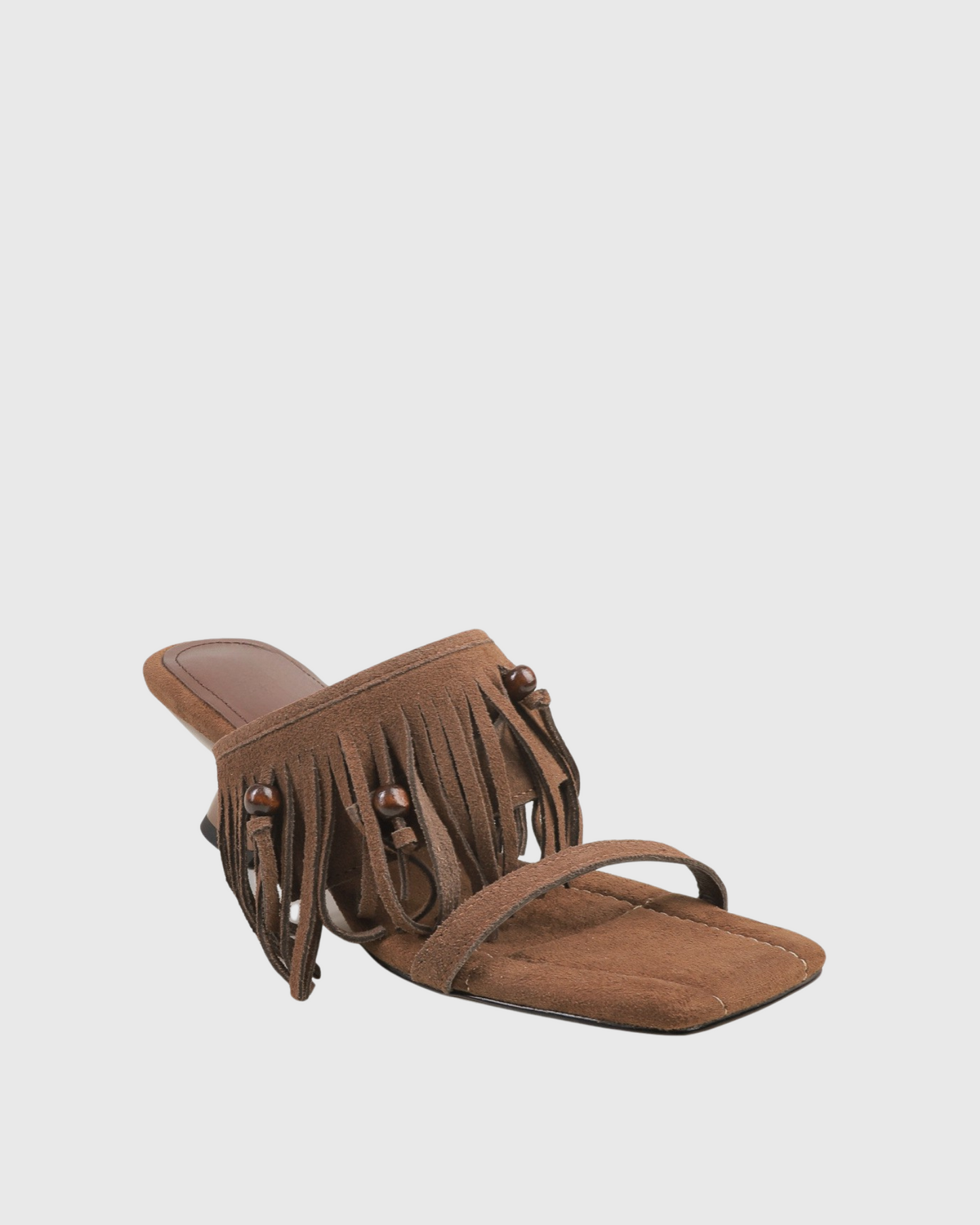 Da Fringe Slippers In Brown