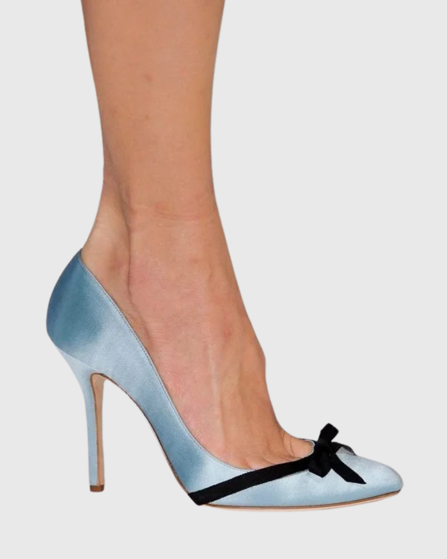 Dabid Bow Satin Pumps
