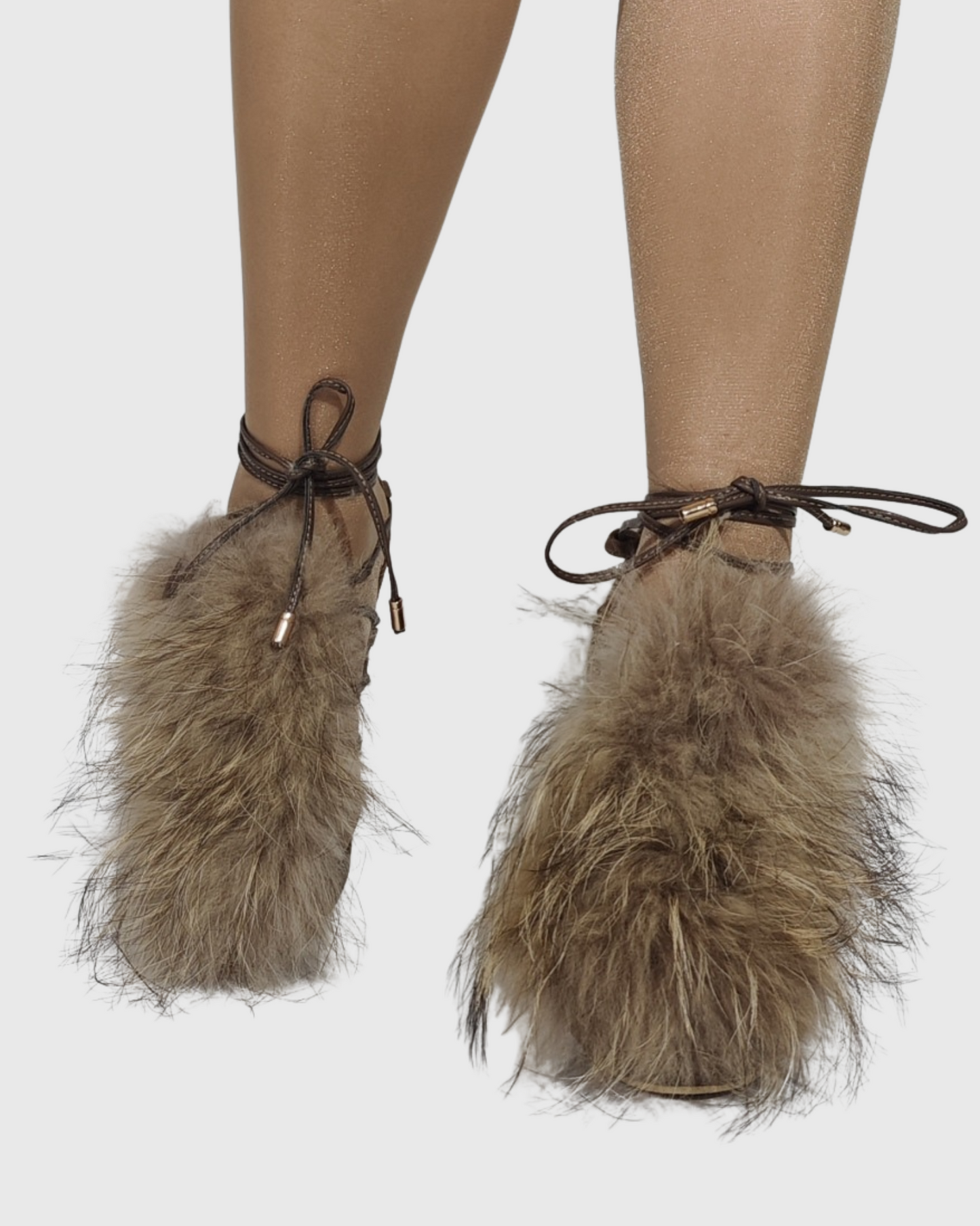 Darja Lace Up Feather Sandals