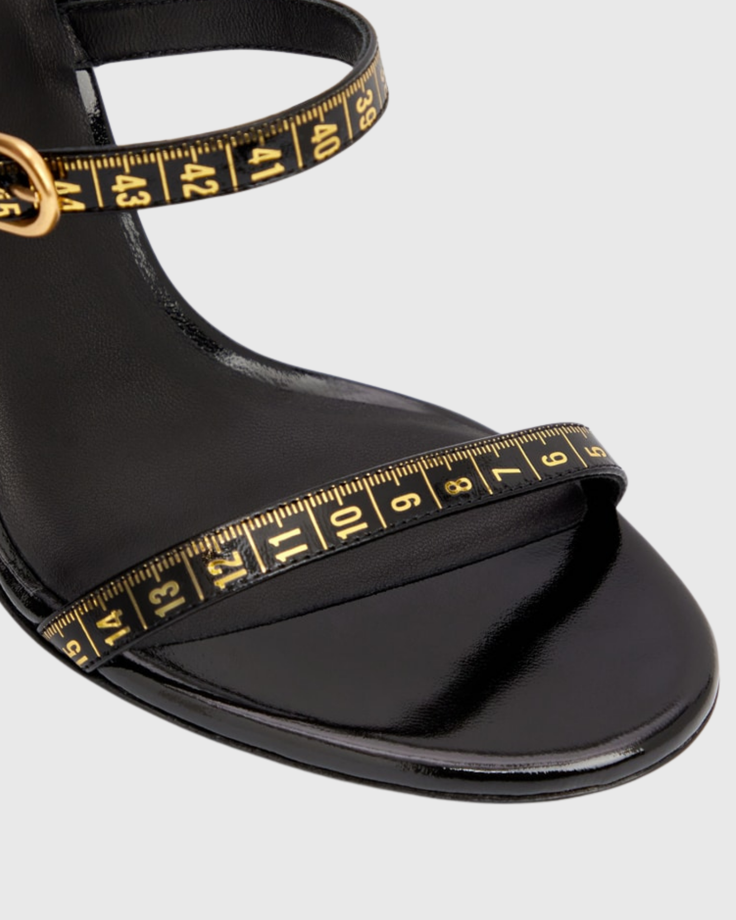 Eastyn Ruler Strap Sandals In Black