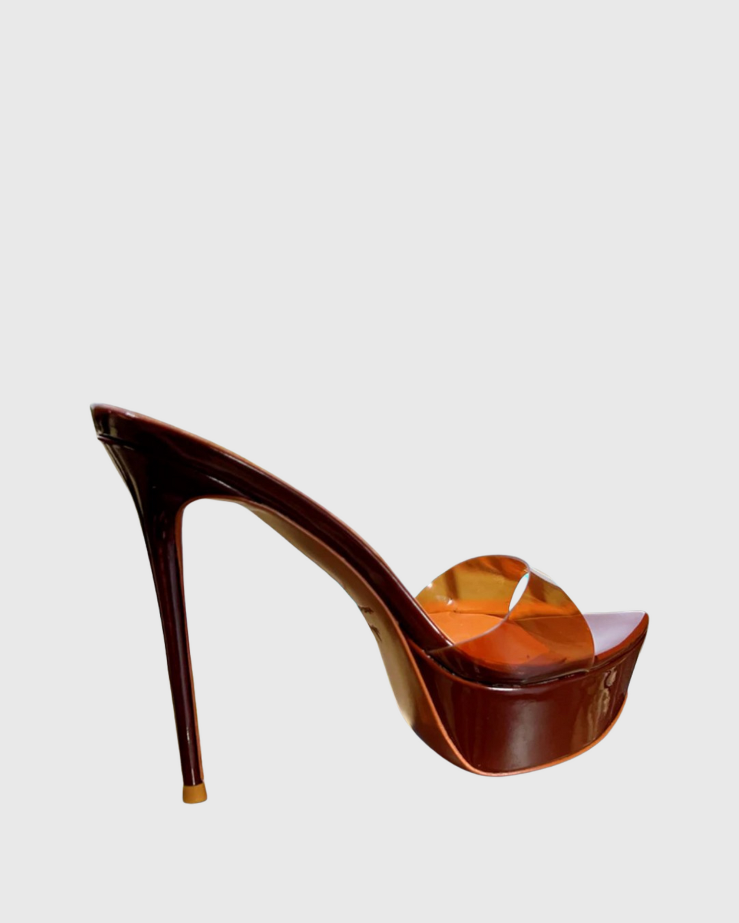 Edanur Platfrom Slippers In Brown