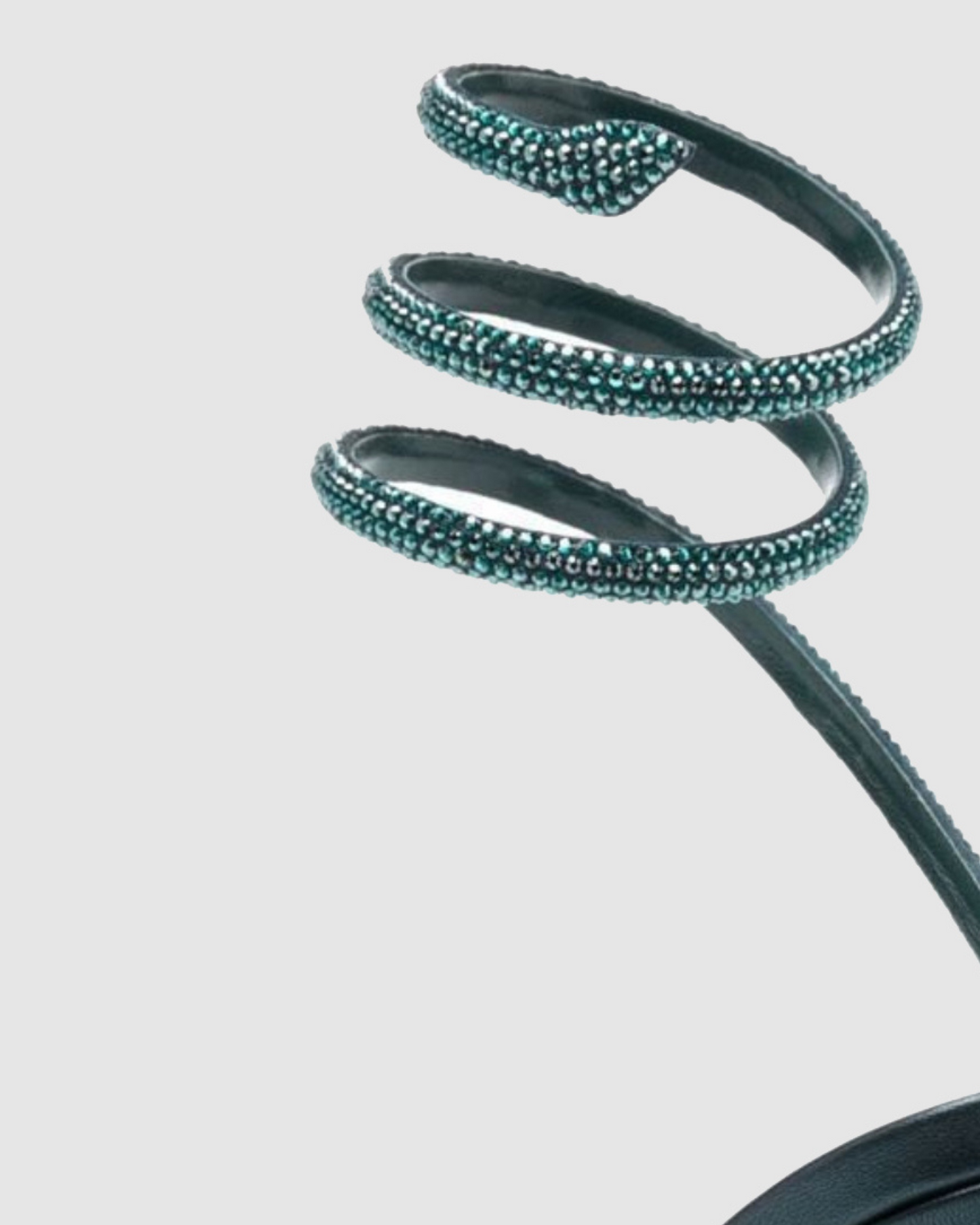 Elisa Rhinestone Embellished Snake Sandals