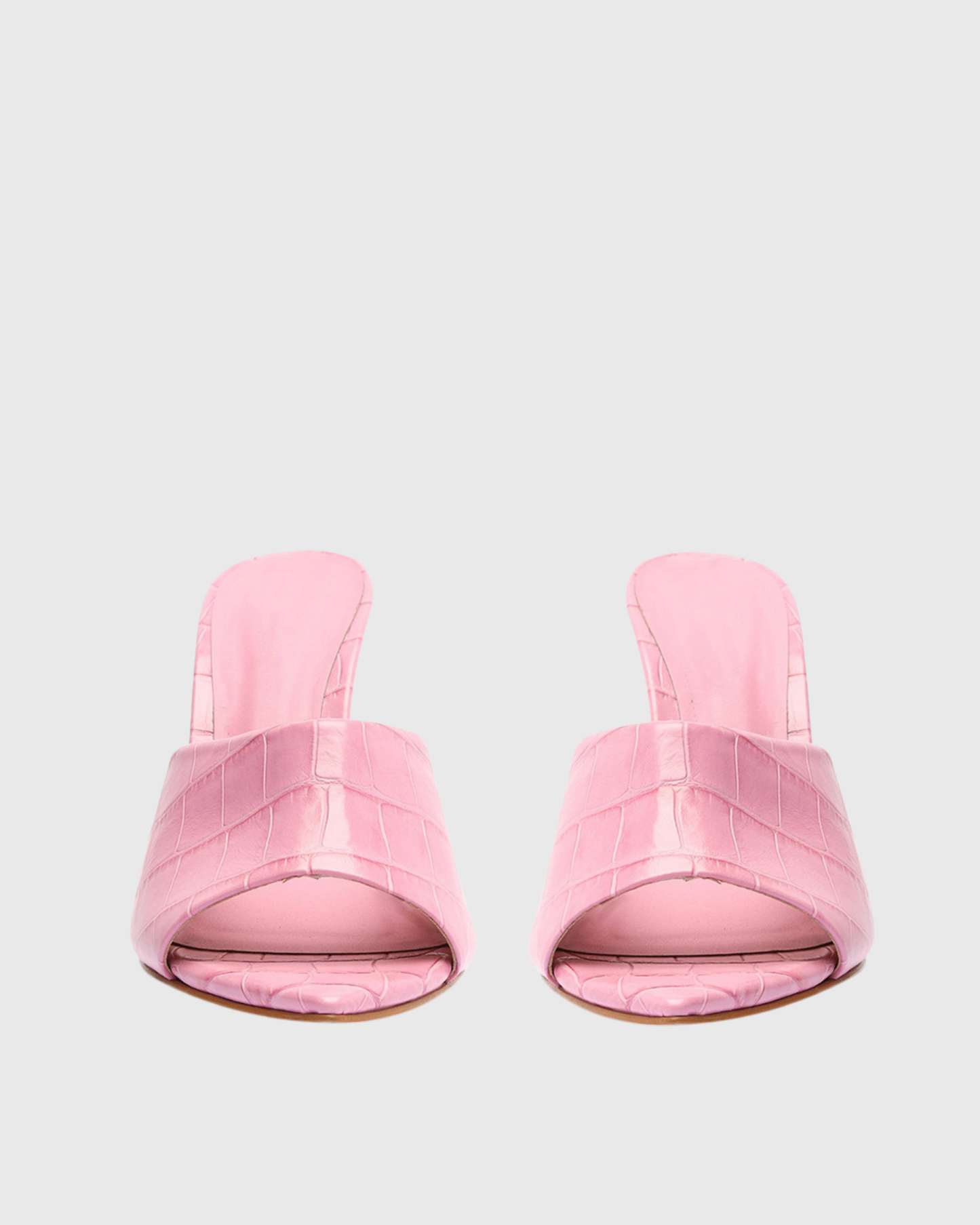 Ellie Texture Wedge Slippers In Pink