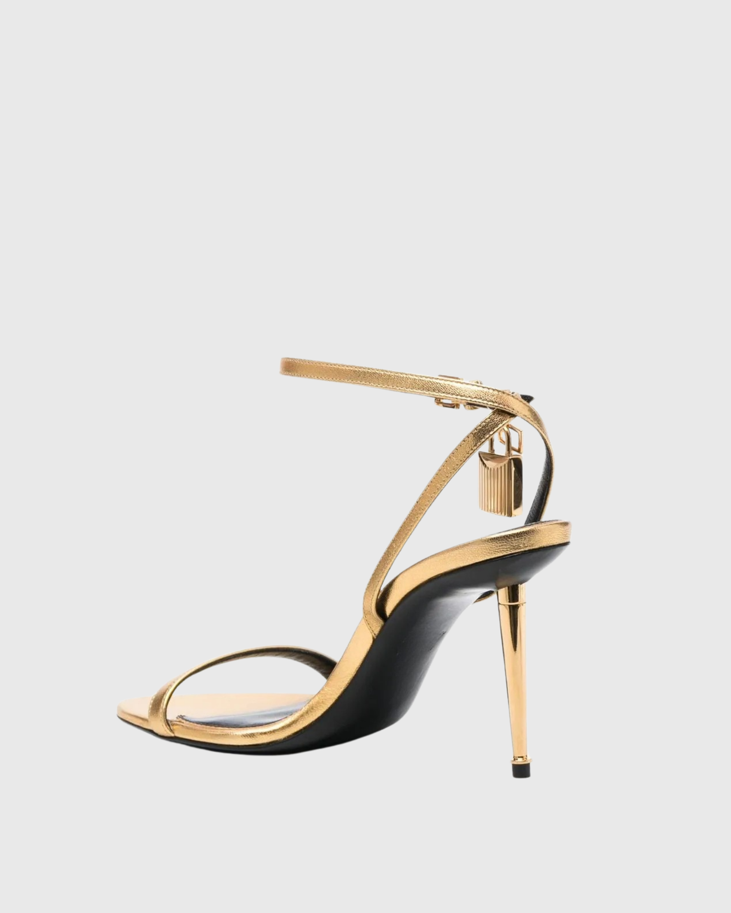 Elsie Metallic Strap Sandals In Gold