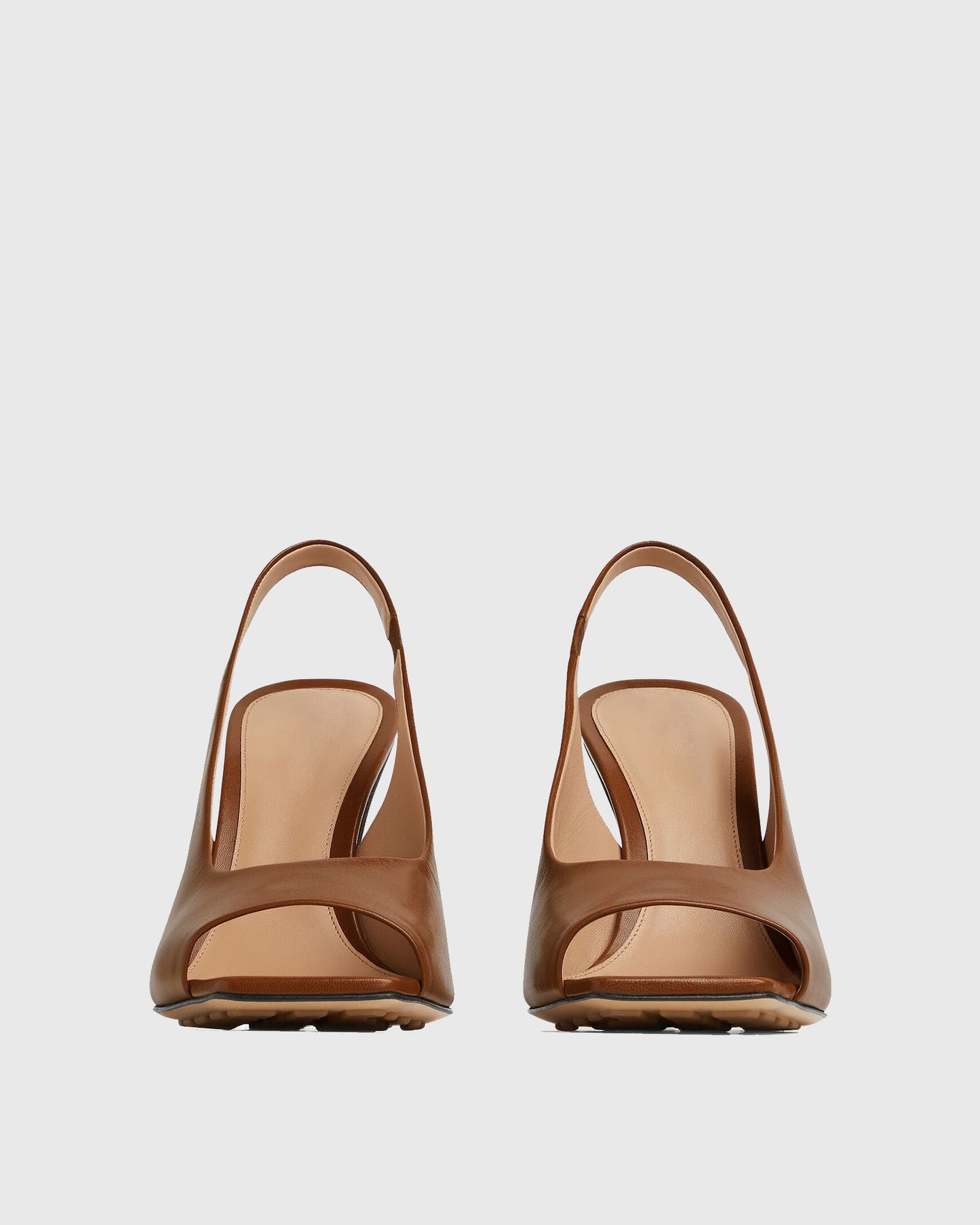 Fiamma Leather Metal Knot Sandals In Brown