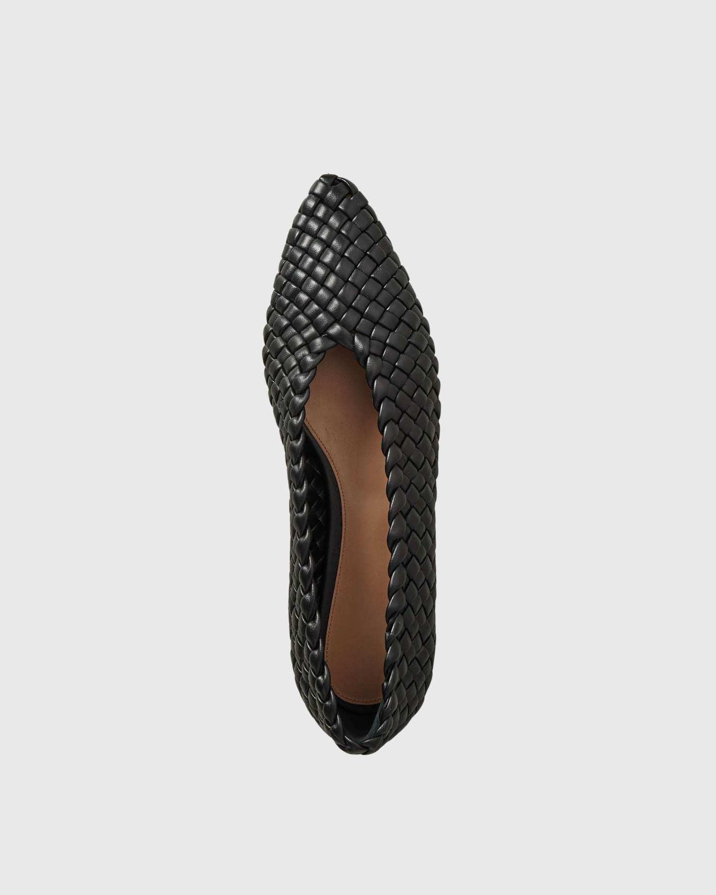 Filippa Woven Ballet Flats In Black