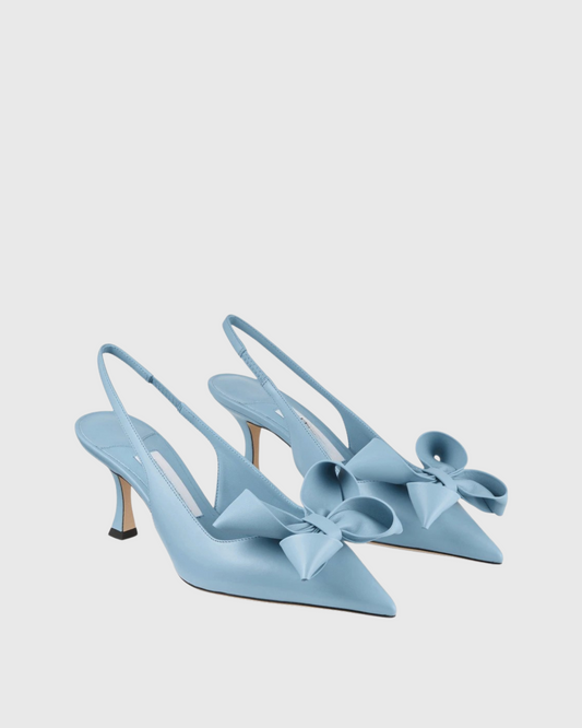 Flo Flower Slingback Pumps In Blue