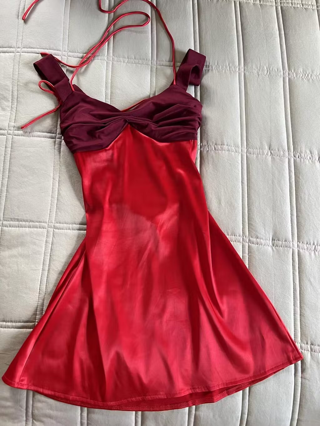 Sexy A Line Low Collar Satin Short Homecoming Dress,Vacation Dress,Summer 21th Birthday Dress GG4620