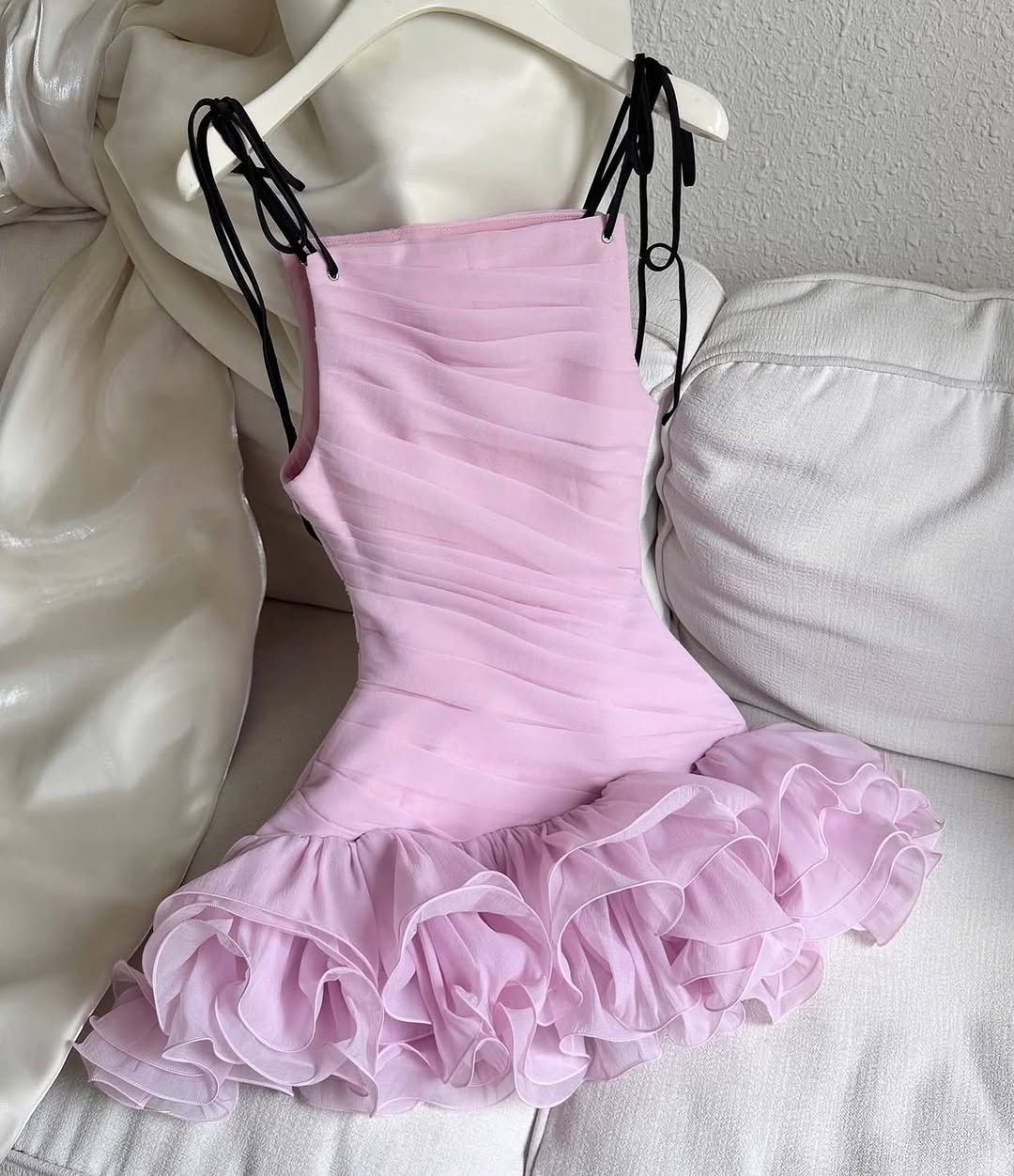 Chic A Line Spaghetti Straps Pleated Chiffon Short Homecoming Dress,Vacation Dress,Summer 20h Birthday Dress GG4828