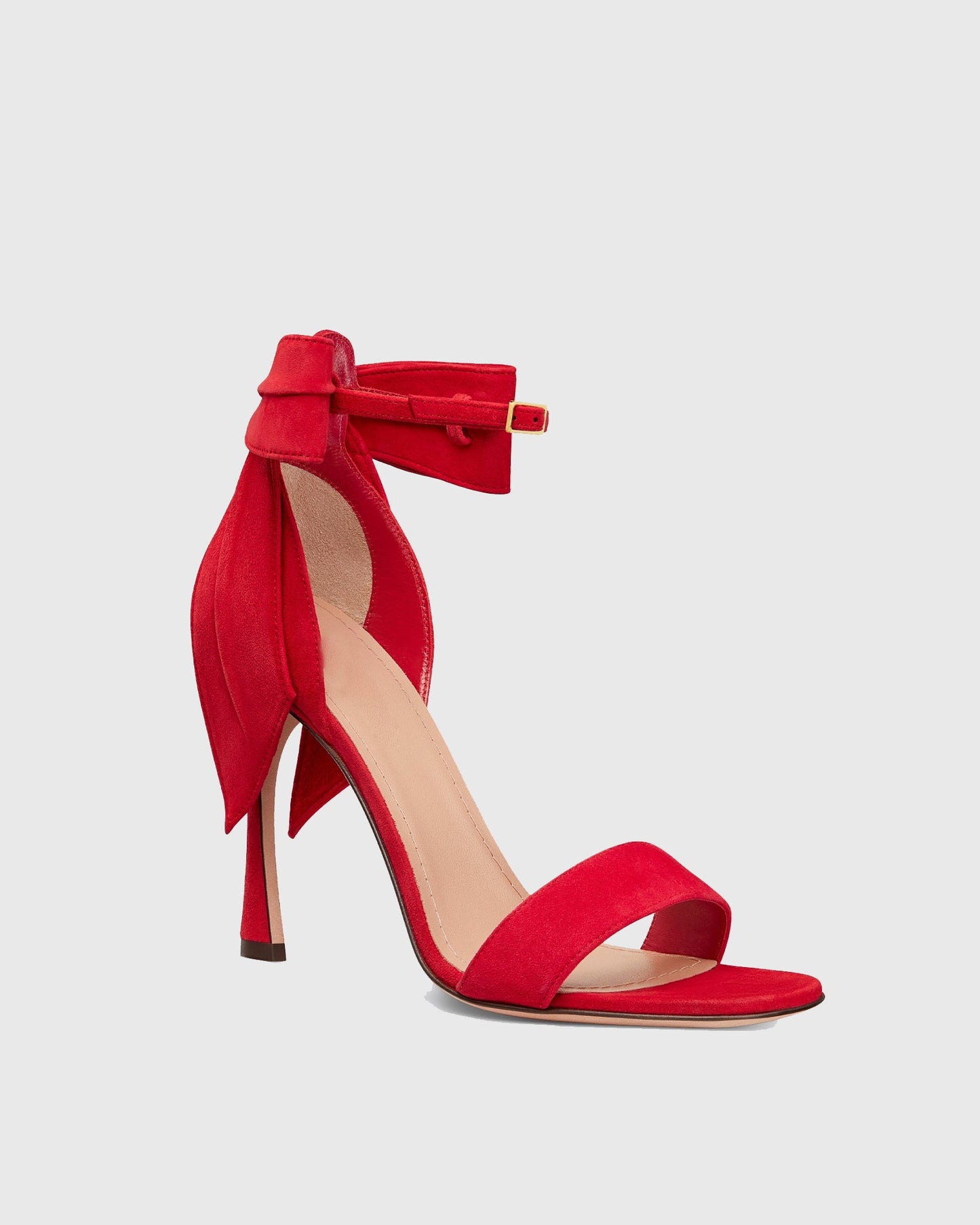 Imma Bow Ankle Strap Sandals In Red