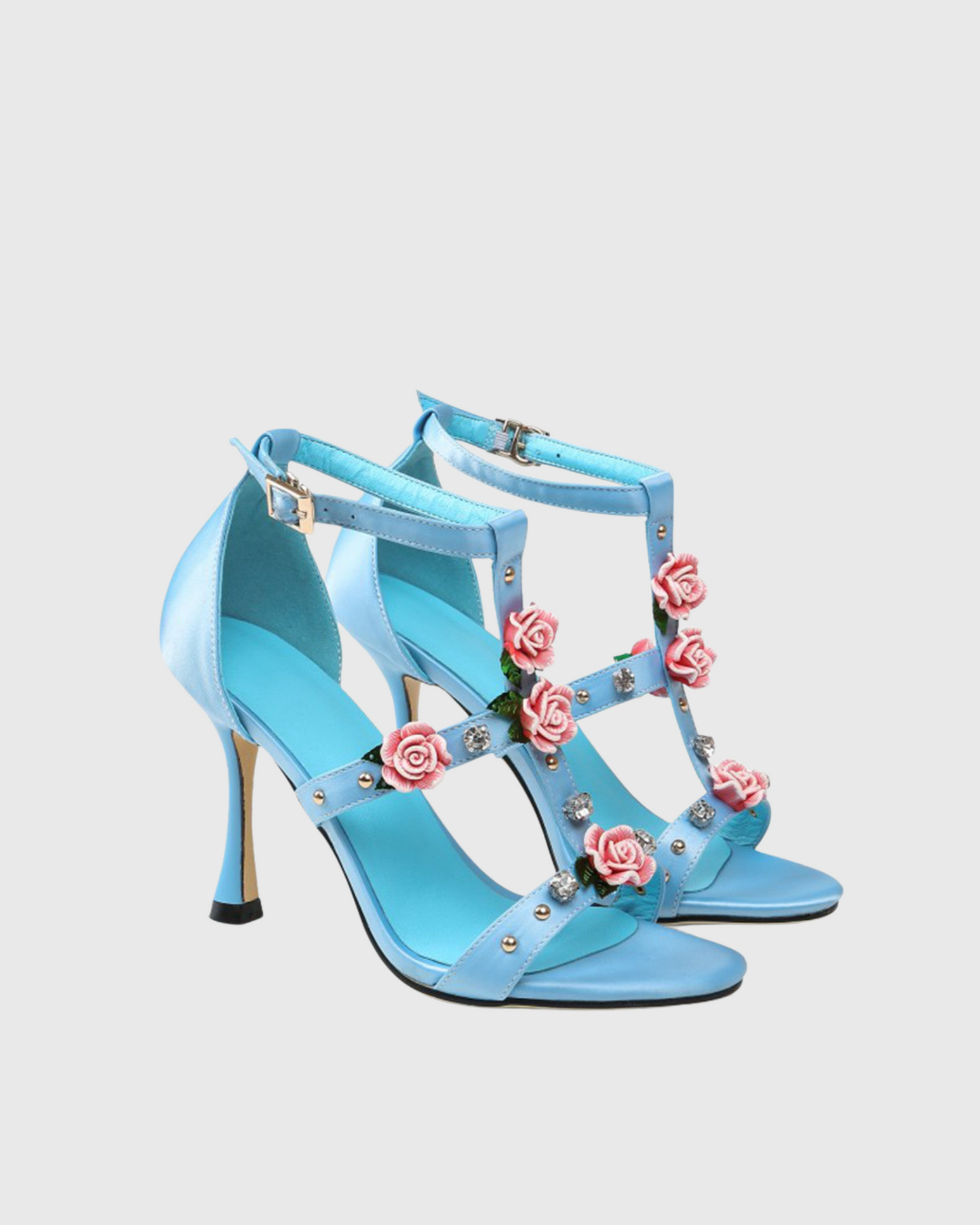 Kierra Rose Strap Sandals In Blue
