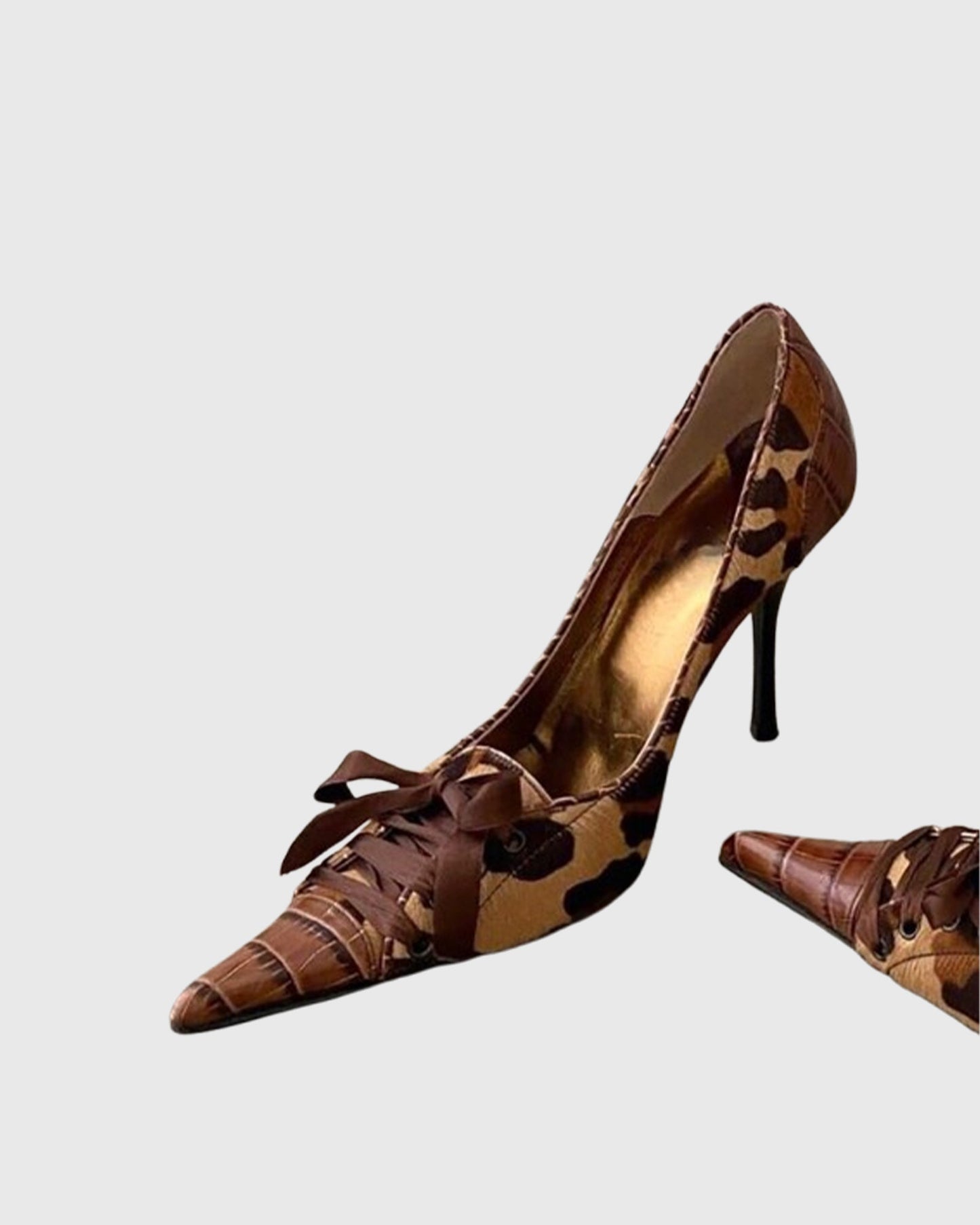 Lavinia Bow Leopard Print Pumps