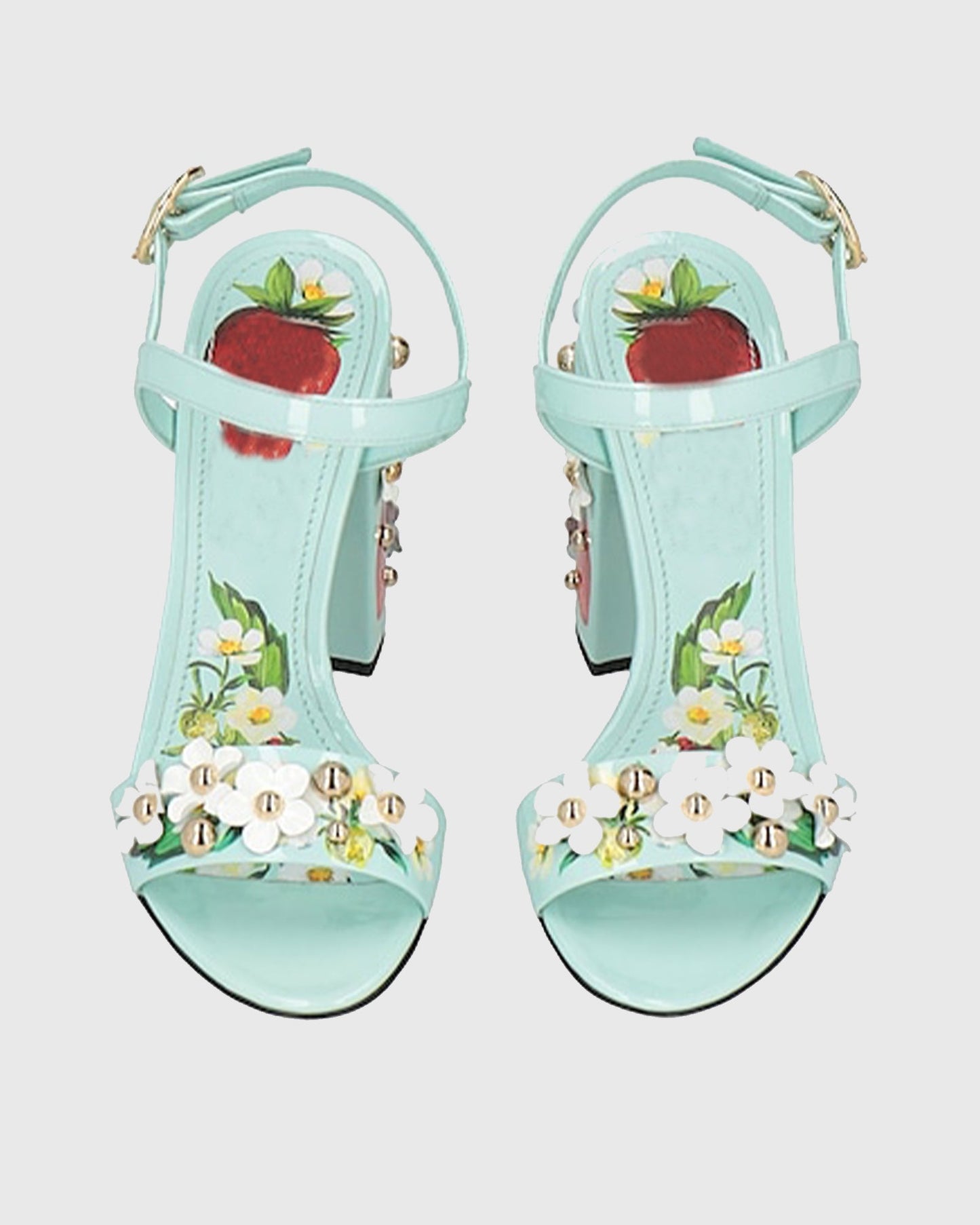 Loreto Strawberry Orchard Sandals In Green