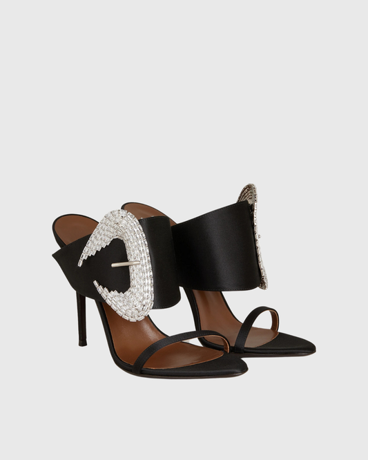 Luz Rhinestone Buckle Strap Sandals