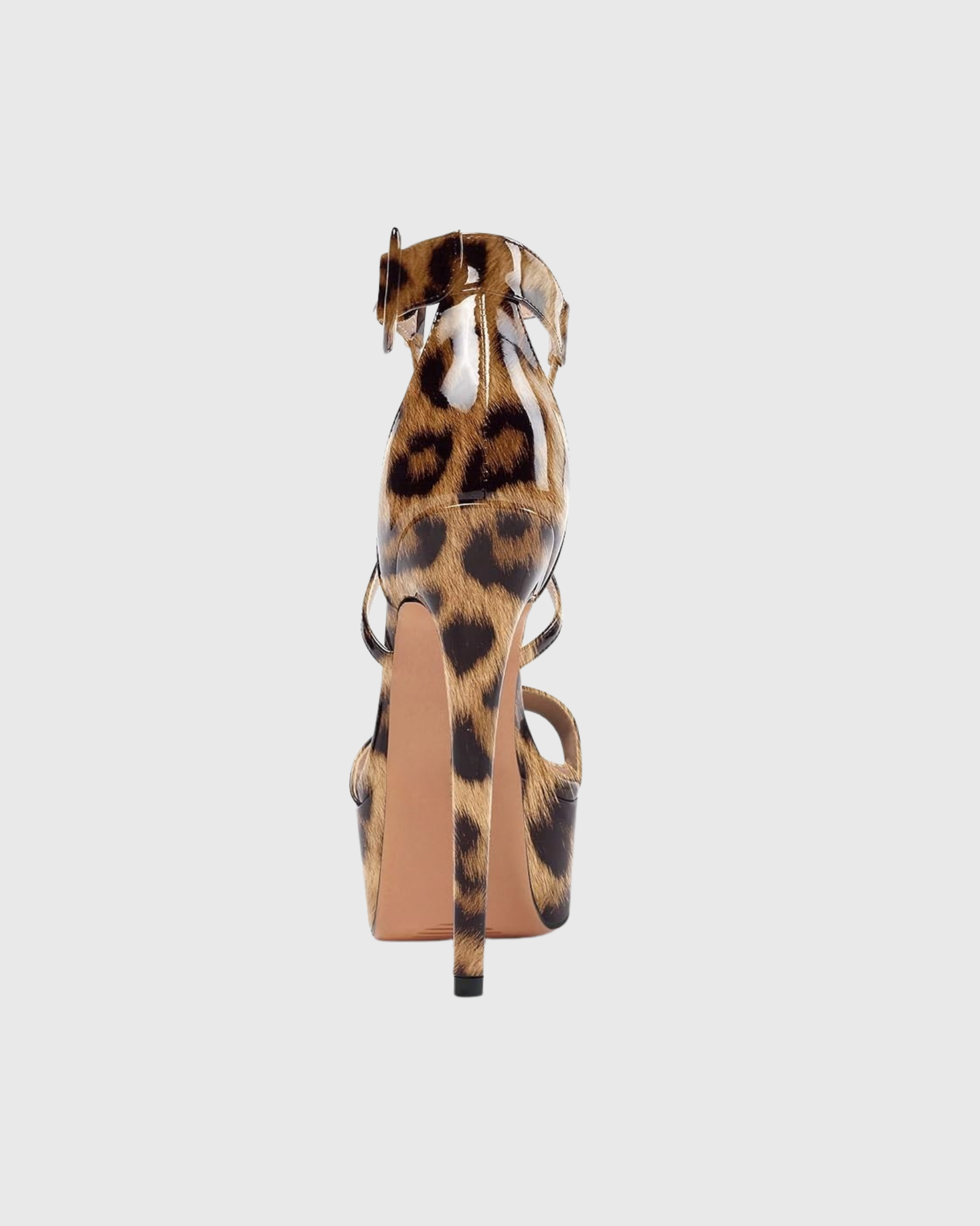Lyla Leopard Print Cross Platform Sandals