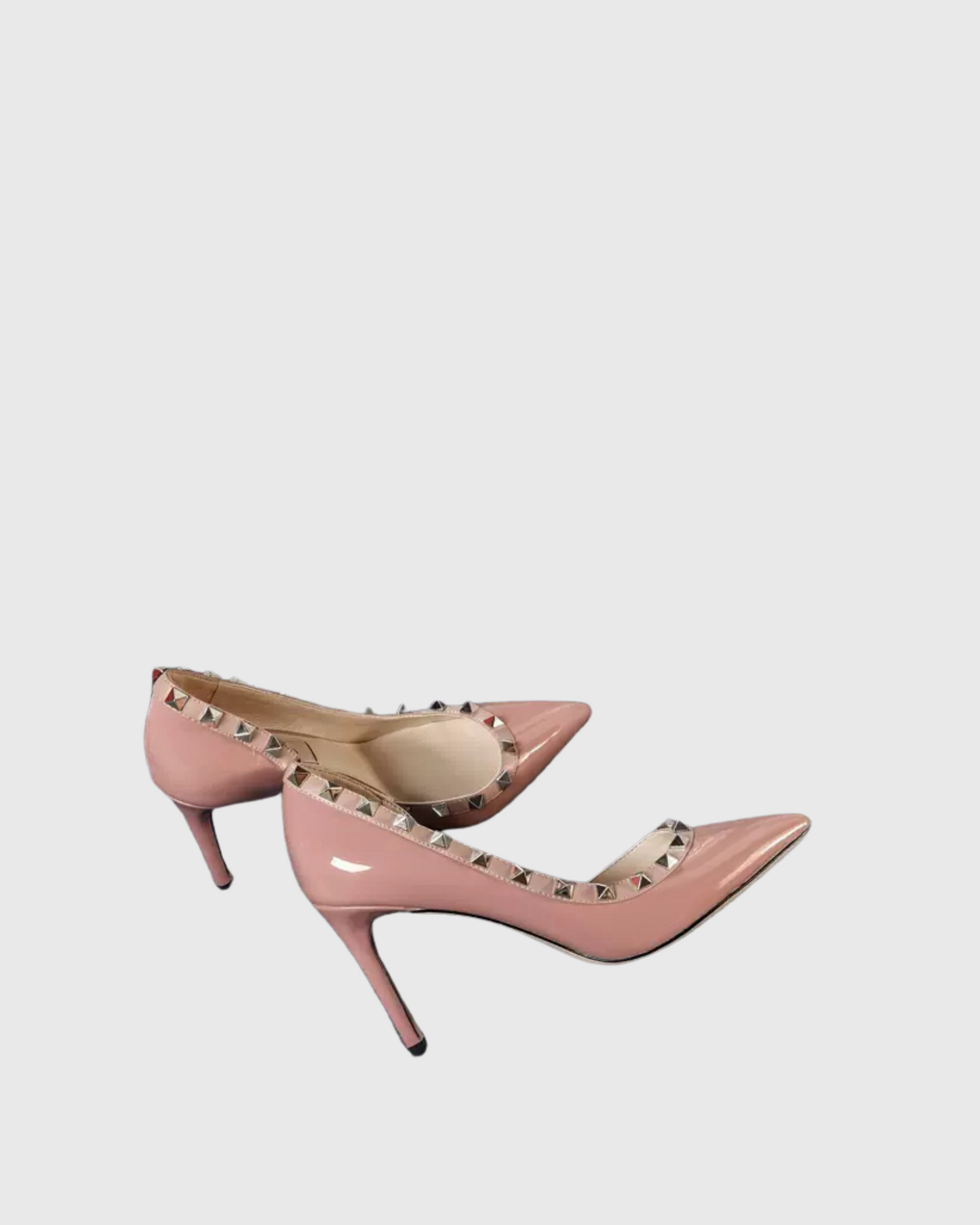 Nella Rivet Irregular Pumps In Pink