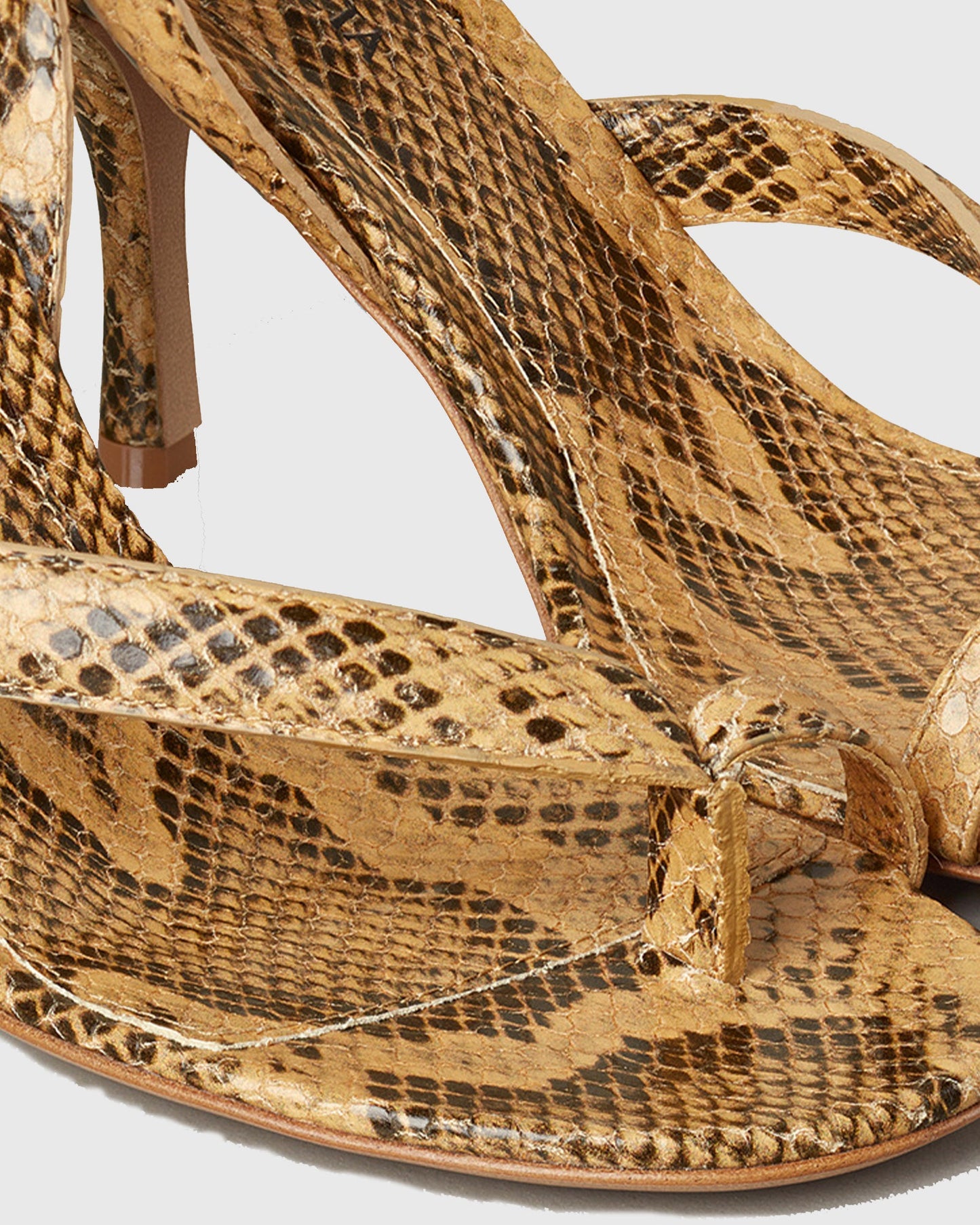 Nina Spiral Snake Sandals In Yellow