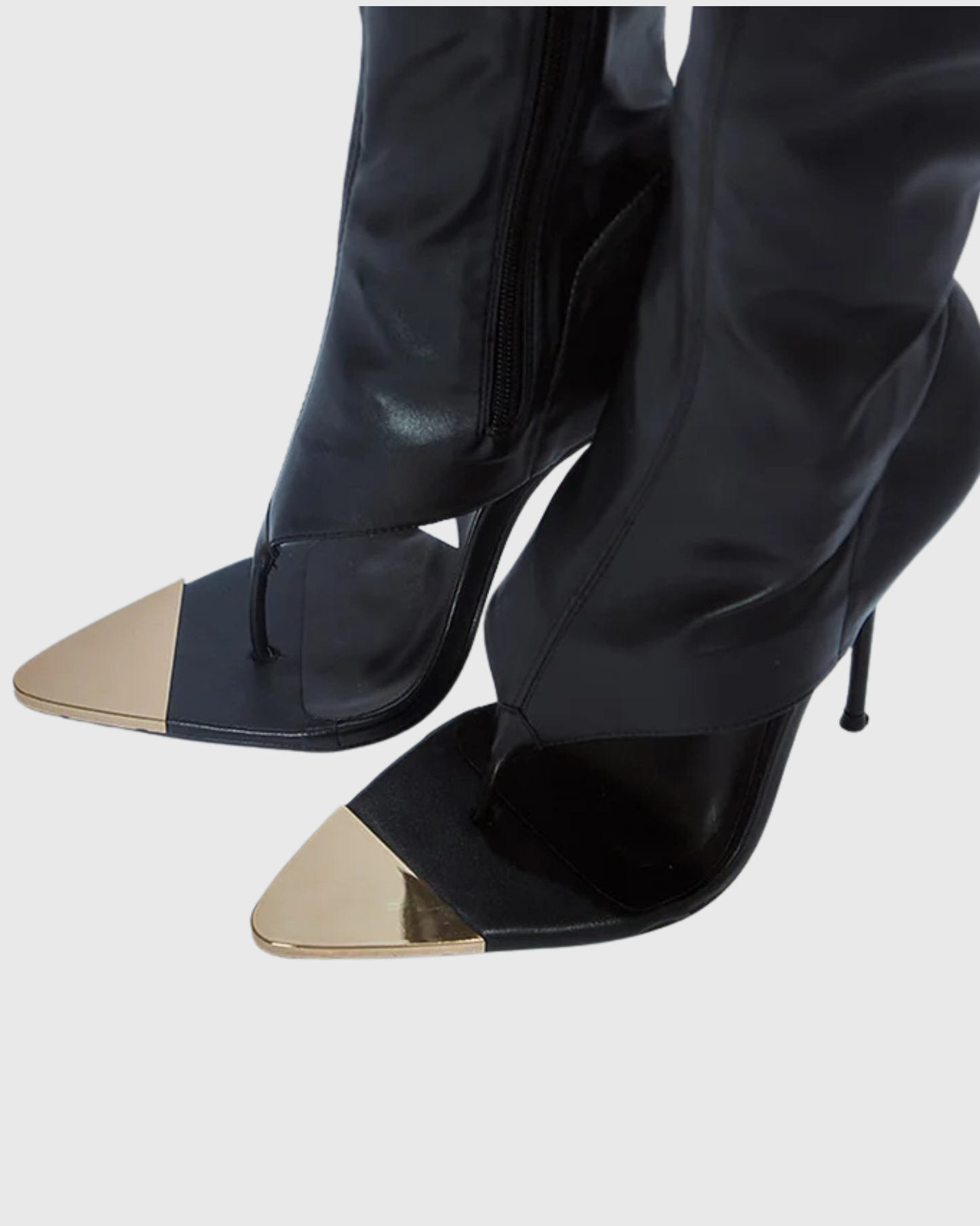 Norma Thong Knee Hight Boots In Black