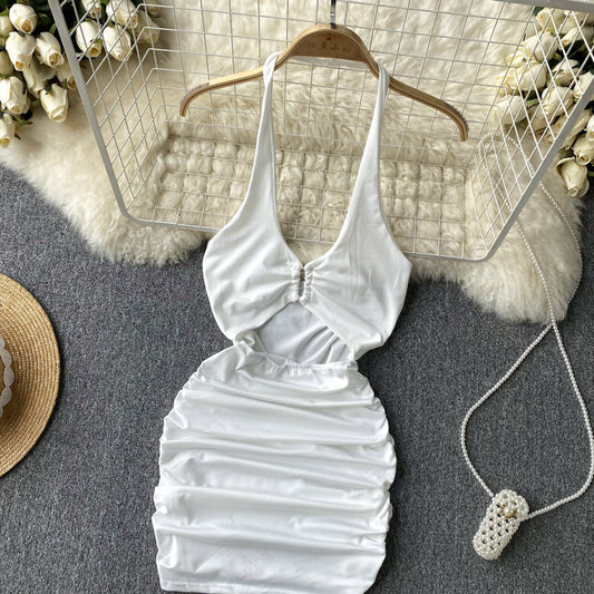 Sexy Sheath Sleeveless Black Short Summer Holiday Dress P244