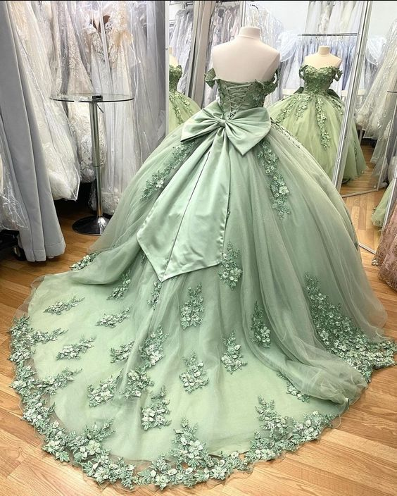 Princess Quinceanera Dresses Off Shoulder Ball Gown Sweet 15th Birthday