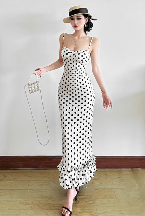 Simple Vintage Spaghetti Strap Sheath Summer Dresses TP4336